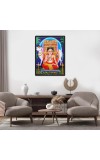 Raghavendra Swami Laminated Photo - 5x7 Inches, Divine Blessings for Home & Office and Temple Decoration