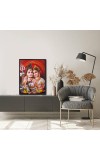 Shiva Family Laminated Photo - 5x7 Inches, Divine Blessings for Home & Office and Temple Decoration