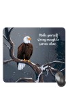 Customized Eagle Picture Sublimation Mouse Pad | 8 X 7.5 Inch | Smooth Cloth Surface | Non-Slip Rubber Base | Personalized Mousepad for Laptop & Desktop (F17050)