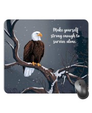 Customized Eagle Picture Sublimation Mouse Pad | 8 X 7.5 Inch | Smooth Cloth Surface | Non-Slip Rubber Base | Personalized Mousepad for Laptop & Desktop (F17050)