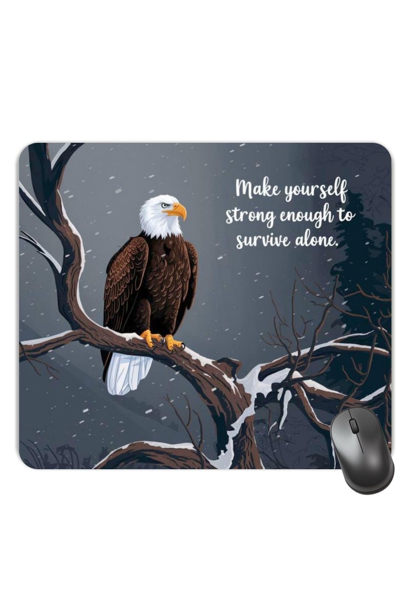 Customized Eagle Picture Sublimation Mouse Pad | 8 X 7.5 Inch | Smooth Cloth Surface | Non-Slip Rubber Base | Personalized Mousepad for Laptop & Desktop (F17050)
