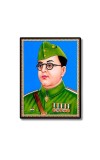 Netaji Subhash Candra Bose Laminated Photo - 9x11 Inches, Divine Blessings for Home & Office and Temple Decoration