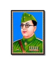 Netaji Subhash Candra Bose Laminated Photo - 5x7 Inches, Divine Blessings for Home & Office and Temple Decoration