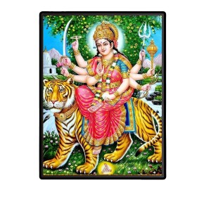 Durga Laminated Photo - 5x7 Inches, Divine Blessings for Home & Office and Temple Decoration