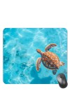 Customized Turtle Under Sea Picture Sublimation Mouse Pad | 8 X 7.5 Inch | Smooth Cloth Surface | Non-Slip Rubber Base | Personalized Mousepad for Laptop & Desktop (F17114)