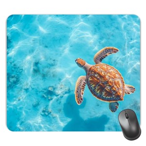 Customized Turtle Under Sea Picture Sublimation Mouse Pad | 8 X 7.5 Inch | Smooth Cloth Surface | Non-Slip Rubber Base | Personalized Mousepad for Laptop & Desktop (F17114) Customized Turtle Under Sea Picture Sublimation Mouse Pad | 8 X 7.5 Inch | Smooth Cloth Surface | Non-Slip Rubber Base | Personalized Mousepad for Laptop & Desktop (F17114)
