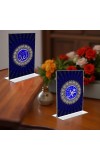 Islamic Allah Acrylic T-Style Photo Stand - 9x11 Inches, Compact and Stylish Spiritual Display, easily change 2 photos (Pack of 1)
