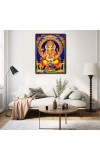 Ganesh Laminated Photo - 5x7 Inches, Divine Blessings for Home & Office and Temple Decoration