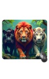 Customized Wil Three Lions Picture Sublimation Mouse Pad | 8 X 7.5 Inch | Smooth Cloth Surface | Non-Slip Rubber Base | Personalized Mousepad for Laptop & Desktop (F17069)