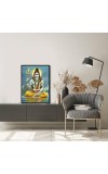 Shiva Laminated Photo - 5x7 Inches, Divine Blessings for Home & Office and Temple Decoration