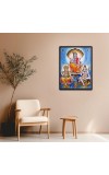 Brahma Vishnu & Shiva Laminated Photo - 5x7 Inches, Divine Blessings for Home & Office and Temple Decoration