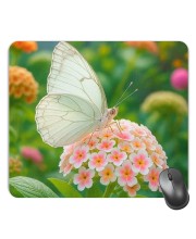 Customized Beautiful Butterfly Picture Sublimation Mouse Pad | 8 X 7.5 Inch | Smooth Cloth Surface | Non-Slip Rubber Base | Personalized Mousepad for Laptop & Desktop (F17236)