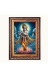 Sri Krishna Color Photo 20x24 Inch - Vibrant Religious Wall Art for Home or Office Decor.