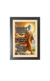 Buddha & His Famous Quote Photo Frame - Brown Frame, 11x15 Inches, Perfect for Office & Wall Decoration, Ideal Gift