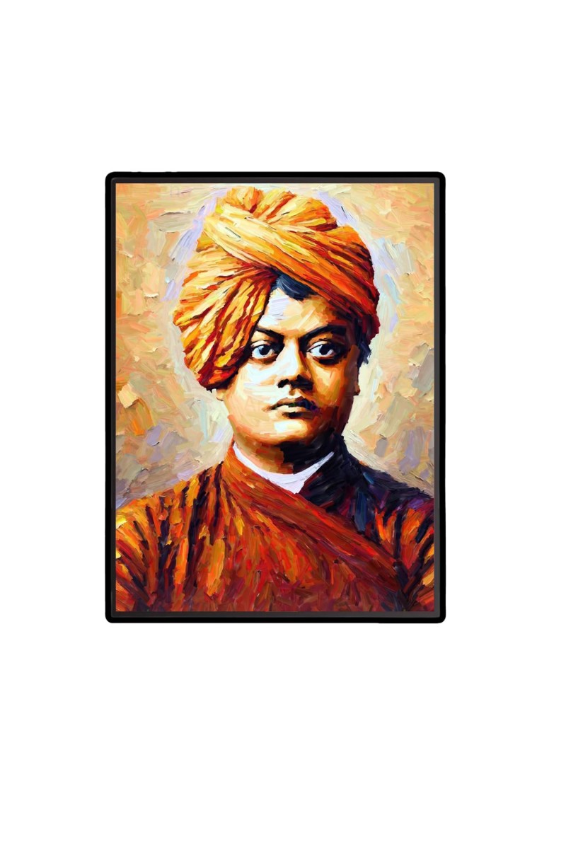 Swami Vivekananda Laminated Photo - 5x7 Inches, Divine Blessings for Home & Office and Temple Decoration