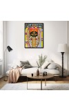 Kalighat kali Laminated Photo - 5x7 Inches, Divine Blessings for Home & Office and Temple Decoration