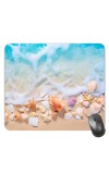 Customized Beautiful Sea Shells Picture Sublimation Mouse Pad | 8 X 7.5 Inch | Smooth Cloth Surface | Non-Slip Rubber Base | Personalized Mousepad for Laptop & Desktop (F17086)