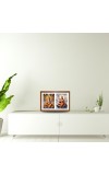 Lord ganesha and goddess parvathi maa Photo Frame - 11x15Inches - Spiritual Artwork for Home Wall Decoration, Puja Room and Office Decoration and Gifting