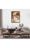 Sadhguru (Jaggi Vasudev) Laminated Photo - 13x15 Inches, Divine Blessings for Home & Office and Temple Decoration