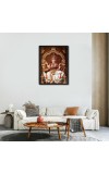 Saraswati Laminated Photo - 5x7 Inches, Divine Blessings for Home & Office and Temple Decoration