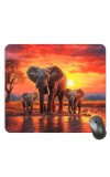 Customized Beautiful Elephnat Picture Sublimation Mouse Pad | 8 X 7.5 Inch | Smooth Cloth Surface | Non-Slip Rubber Base | Personalized Mousepad for Laptop & Desktop (F17316)