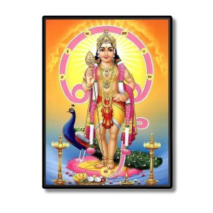 Kartikeya Laminated Photo - 5x7 Inches, Divine Blessings for Home & Office and Temple Decoration