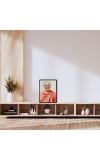 Swami Kriyananda Laminated Photo (7x9 Inches Without glass) Divine Blessings for Table and Walls,Home & Office and Temple Decoration