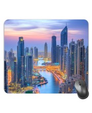 Customized Beautiful Towers Picture Sublimation Mouse Pad | 8 X 7.5 Inch | Smooth Cloth Surface | Non-Slip Rubber Base | Personalized Mousepad for Laptop & Desktop (F17169)
