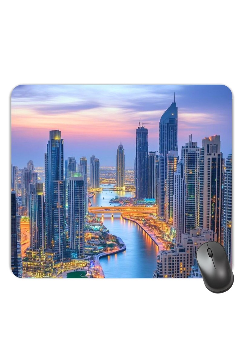 Customized Beautiful Towers Picture Sublimation Mouse Pad | 8 X 7.5 Inch | Smooth Cloth Surface | Non-Slip Rubber Base | Personalized Mousepad for Laptop & Desktop (F17169)