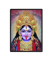 Maa Kali Laminated Photo (13x15 Inches Without glass) Divine Blessings for Table and Walls,Home & Office and Temple Decoration