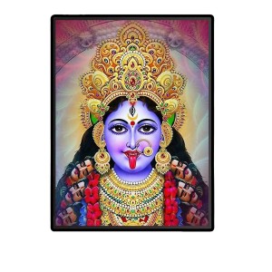 Kali Laminated Photo - 5x7 Inches, Divine Blessings for Home & Office and Temple Decoration