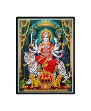Maa Durga Laminated Photo - 13x15 Inches, Divine Blessings for Home & Office and Temple Decoration