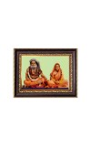 Sadguru Sri Bijay Krishna Goswami with wife Mata Yogmaya Digital Print Photo 6.7x8.7 inches - Vibrant Religious Wall Art for Home, Office and Temple Decor.