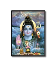Shiva Laminated Photo - 5x7 Inches, Divine Blessings for Home & Office and Temple Decoration