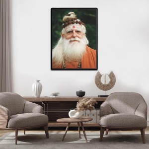 Satguru Sivaya Subramuniyaswami Laminated Photo - 13x15 Inches, Divine Blessings for Home & Office and Temple Decoration