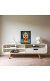 Lakshmi Laminated Photo - 5x7 Inches, Divine Blessings for Home & Office and Temple Decoration
