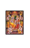 Ram Darbar Laminated Photo - 5x7 Inches, Divine Blessings for Home & Office and Temple Decoration