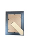 Classic Dark Brown Photo Frame with Golden Inner Border for Home & Office Décor | Wall Mount & Tabletop Display | Premium Synthetic Wood Finish Picture Frame (Dark Brown, 9.3x7.3)
