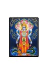 Vishnu Laminated Photo - 5x7 Inches, Divine Blessings for Home & Office and Temple Decoration