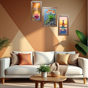 3-Pack Colorful Echoes of Nature Photo Frames - 2 Pieces 14x21 Inch & 1 Piece 18x21 Inch - Rustic Wall Art for Home & Office Decor - Botanical Wall Hanging for Living Room, Bedroom, or Workspace 3-Pack Colorful Echoes of Nature Photo Frames - 2 Pieces 14x21 Inch & 1 Piece 18x21 Inch - Rustic Wall Art for Home & Office Decor - Botanical Wall Hanging for Living Room, Bedroom, or Workspace