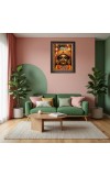 Divine Krishna Digital Print Photo 10.7x12.7 inches (I6094) - Vibrant Religious Wall Art for Home or Office Decor.