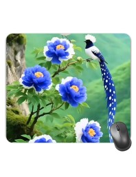 Customized Beautiful Birds Picture Sublimation Mouse Pad | 8 X 7.5 Inch | Smooth Cloth Surface | Non-Slip Rubber Base | Personalized Mousepad for Laptop & Desktop (F17280)
