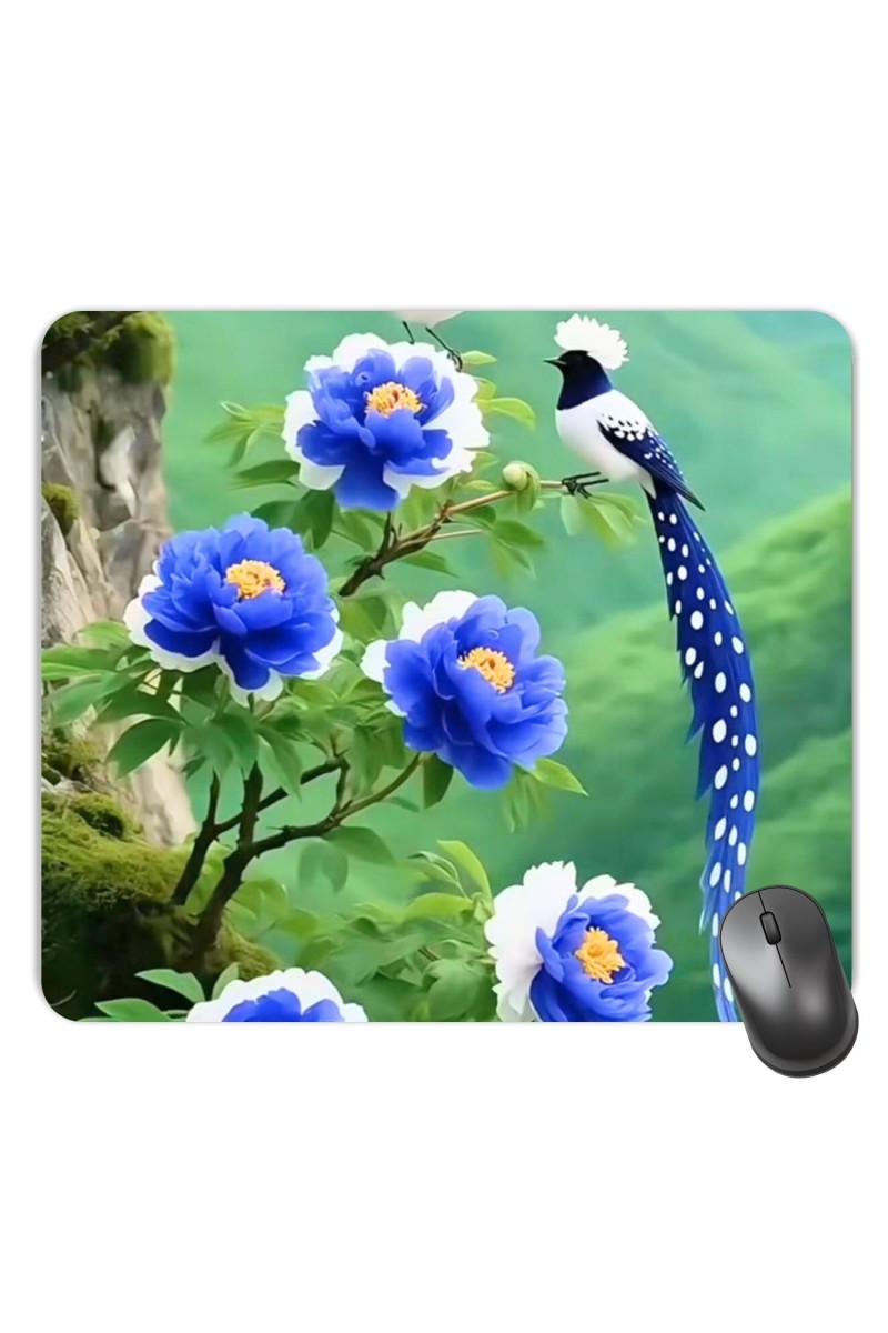 Customized Beautiful Birds Picture Sublimation Mouse Pad | 8 X 7.5 Inch | Smooth Cloth Surface | Non-Slip Rubber Base | Personalized Mousepad for Laptop & Desktop (F17280)