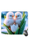 Customized Beautiful Birds Picture Sublimation Mouse Pad | 8 X 7.5 Inch | Smooth Cloth Surface | Non-Slip Rubber Base | Personalized Mousepad for Laptop & Desktop (F17279)