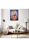 Ganesh Laminated Photo - 5x7 Inches, Divine Blessings for Home & Office and Temple Decoration
