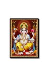 Sri Ganesh Laminated Photo (13x15 Inches Without glass) Divine Blessings for Table and Walls,Home & Office and Temple Decoration