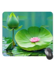 Customized Beautiful Flowers Picture Sublimation Mouse Pad | 8 X 7.5 Inch | Smooth Cloth Surface | Non-Slip Rubber Base | Personalized Mousepad for Laptop & Desktop (F17260)