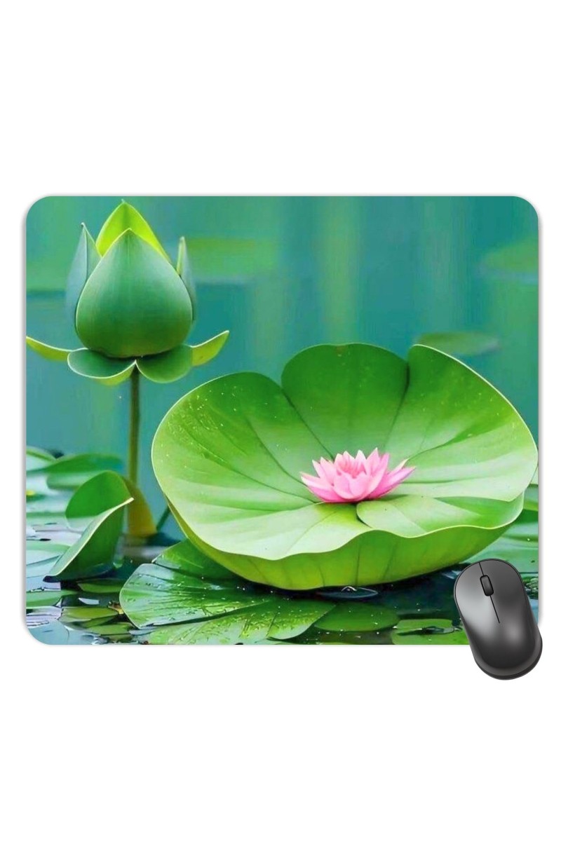 Customized Beautiful Flowers Picture Sublimation Mouse Pad | 8 X 7.5 Inch | Smooth Cloth Surface | Non-Slip Rubber Base | Personalized Mousepad for Laptop & Desktop (F17260)