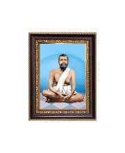 Sri Ramakrishna Paramahamsadeb Digital Print Photo 6.7x8.7 inches - Vibrant Religious Wall Art for Home, Office and Temple Decor.