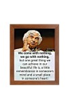 A P J Abdul Kalam & Famous Quote Brown Frame, 10x14InchesInspirational Wall Art for Office, Home DecorIdeal Spiritual Gift